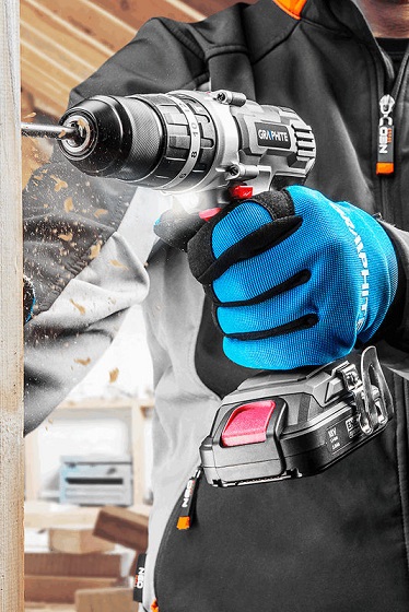 Cordless Drill / Driver stroke 18V GRAPHITE 58G010