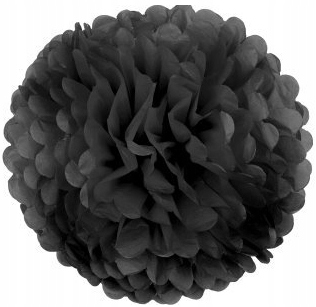 

Pompon Papierowy 35 cm - kolor Czarny