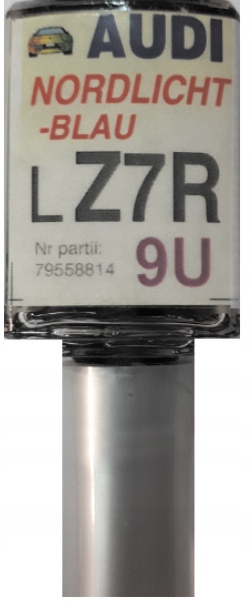 AUDI LZ7R 9U NORDLICHTBLAU LAKIER SAMOCHODOWY ZAPRAWKA DO RYS 10 ML ARA