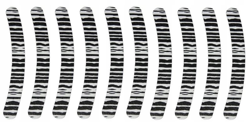 

10 x Pilnik Do Paznokci Dwustronny Zebra Banan