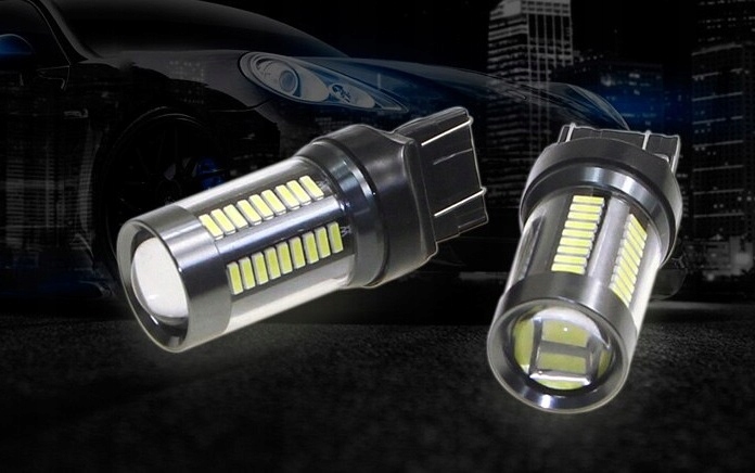 ŻARÓWKA LED 66 SMD 4014 W21/5W WY21/5W 7443 Producent inny