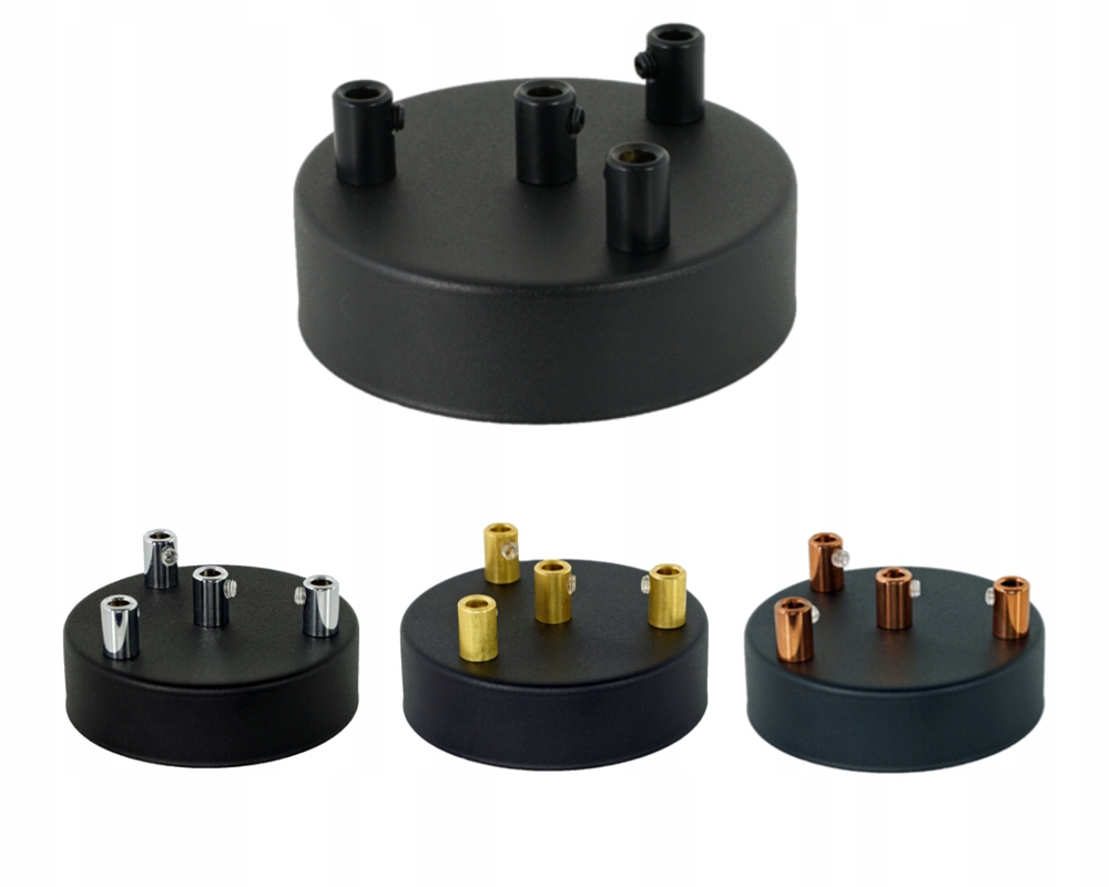 

Maskownica Podsufitka Metal Czarna 100mm 4 Otwory