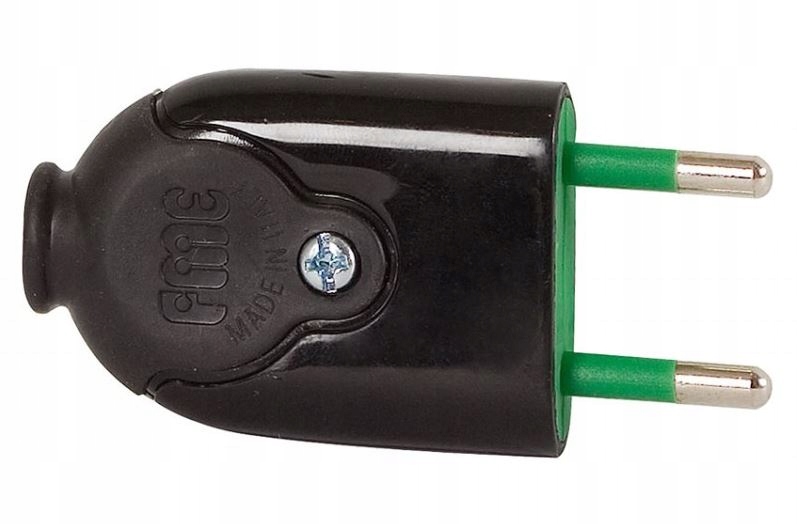 

Wtyczka płaska czarna