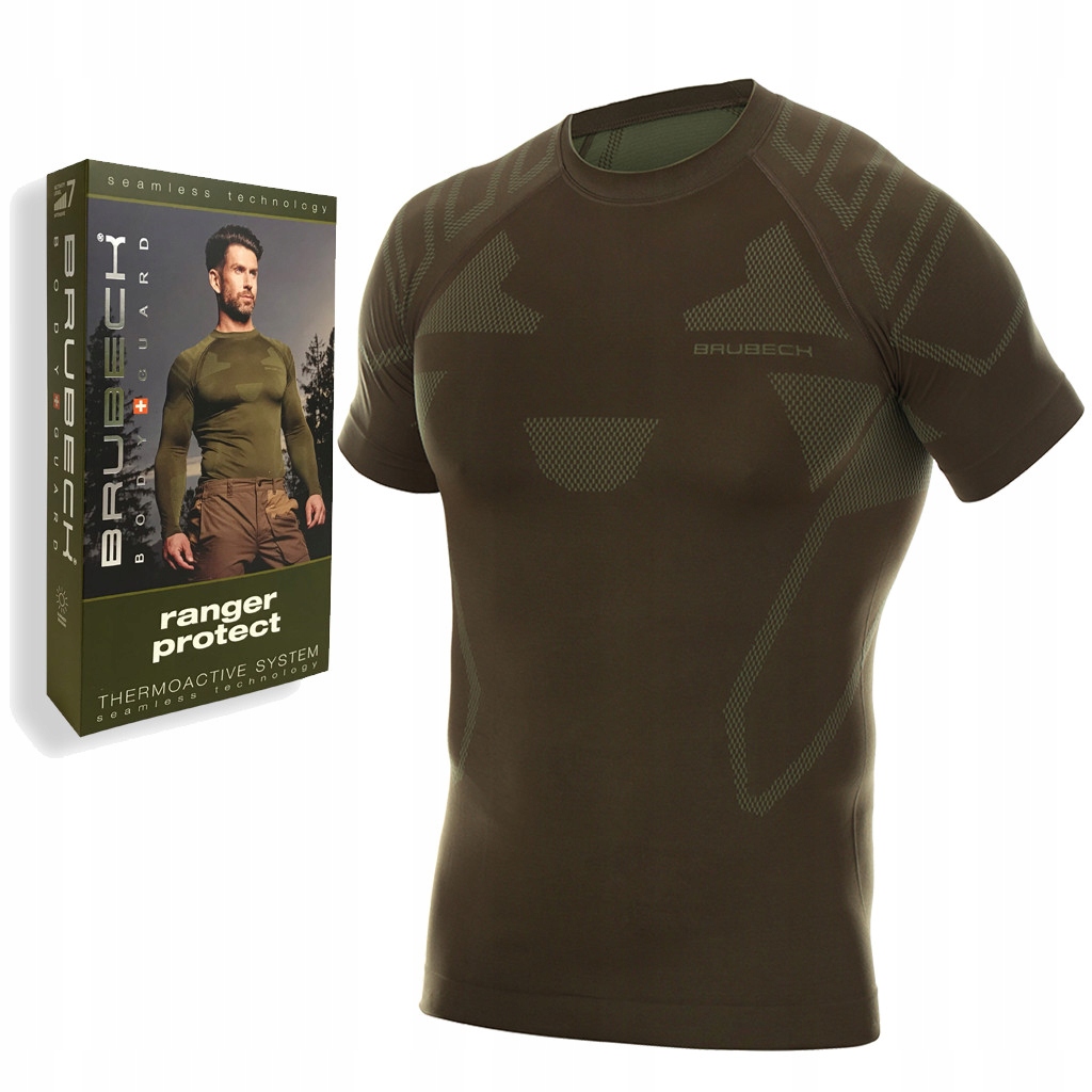 Tričko Ranger Protect Brubeck Khaki Spodná bielizeň XL