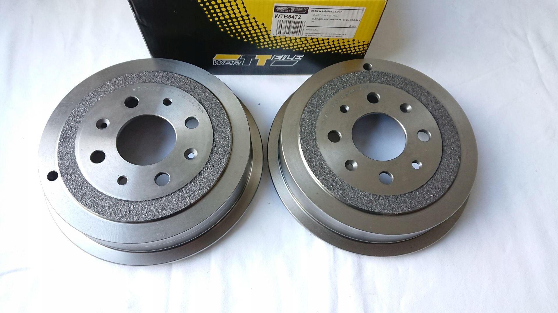 BEBNY SZCZEKI HAMULCOWE FIAT GRANDE PUNTO 1 2 Parts manufacturer Wertteile