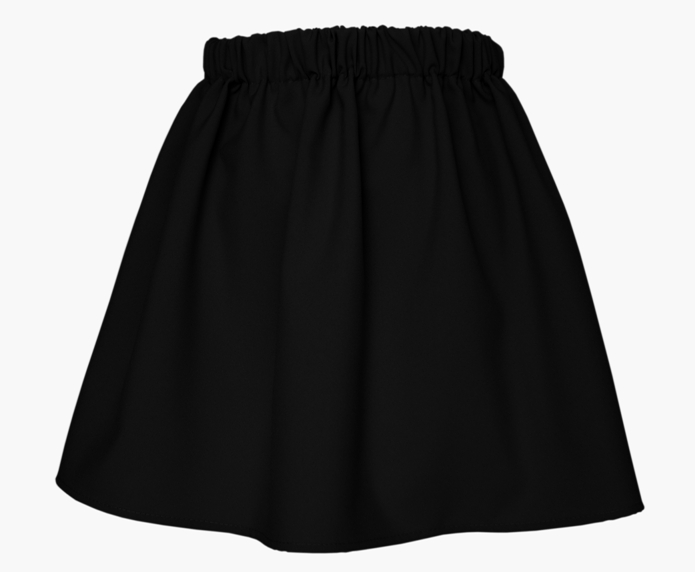 CZARNA SPÓDNICZKA MINI NA GUMIE GUMA UNIWERSALNA