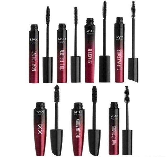 NYX SUPER LUSCIOUS LUSH LASHES STACKED/BLACK Kolor czarny