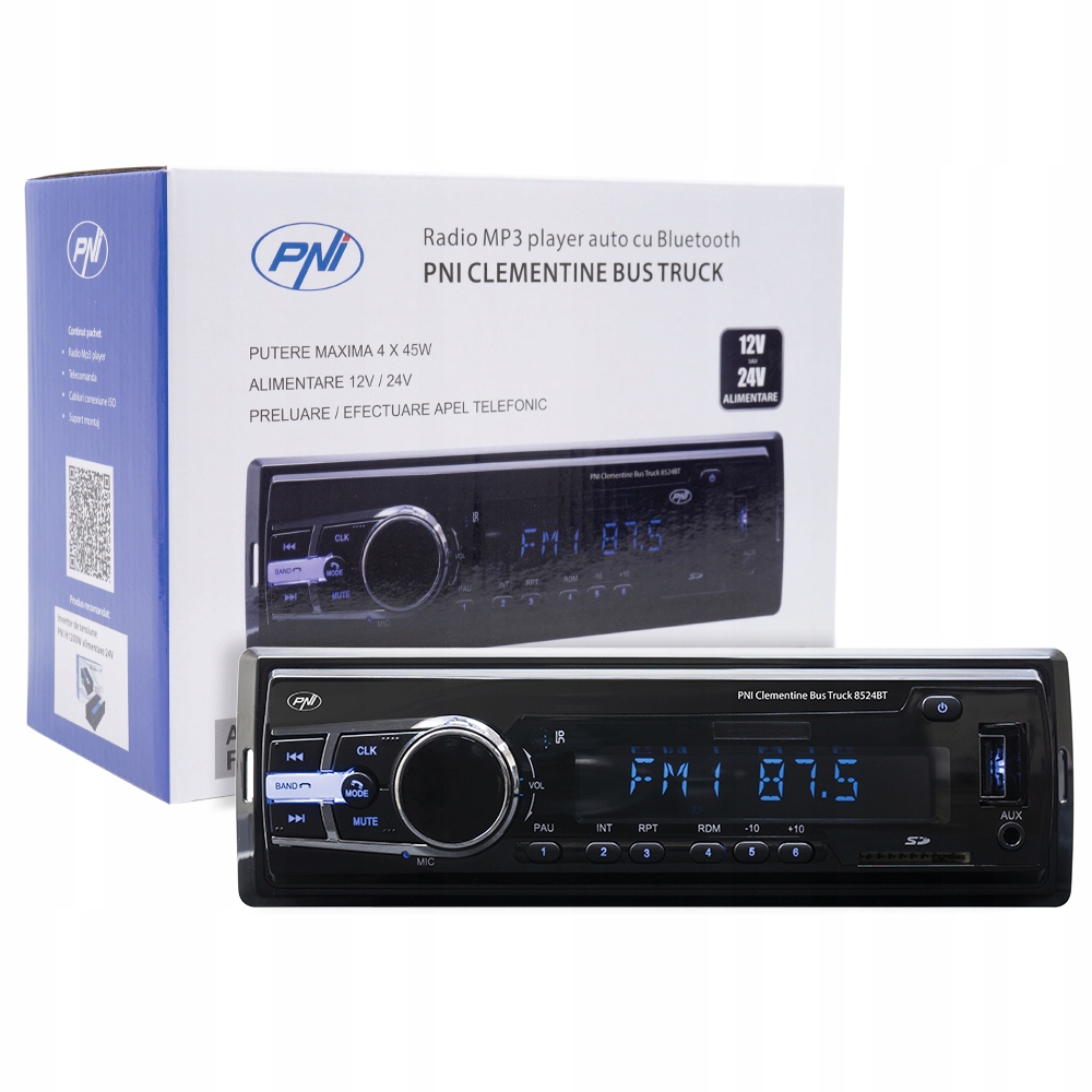 

Radio do koparki Bluetooth Rds MP3 24V 12V Tir AB3