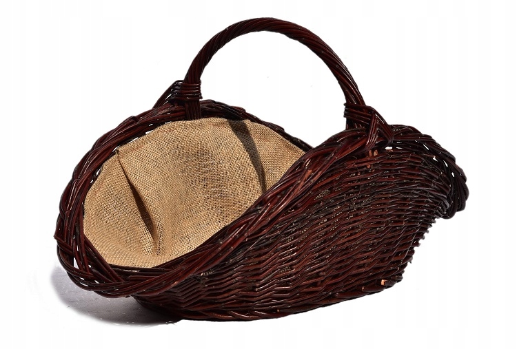 Proutěný koš na dřevo do krbu 58 cm Super!