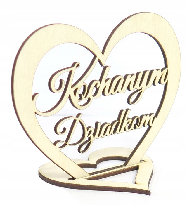 

Dekor Serce Na Podstawce Kochanym Dziadkom RU41