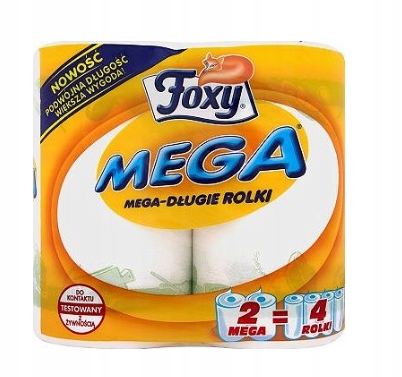 

Ręcznik Papierowy Foxy 2SZT Długie Rolki