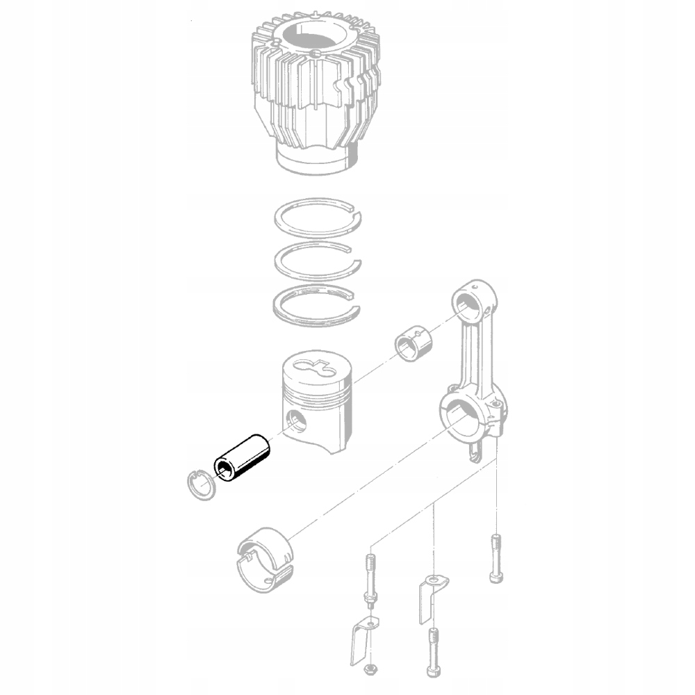 HATZ 50106400 поршневой штифт E786