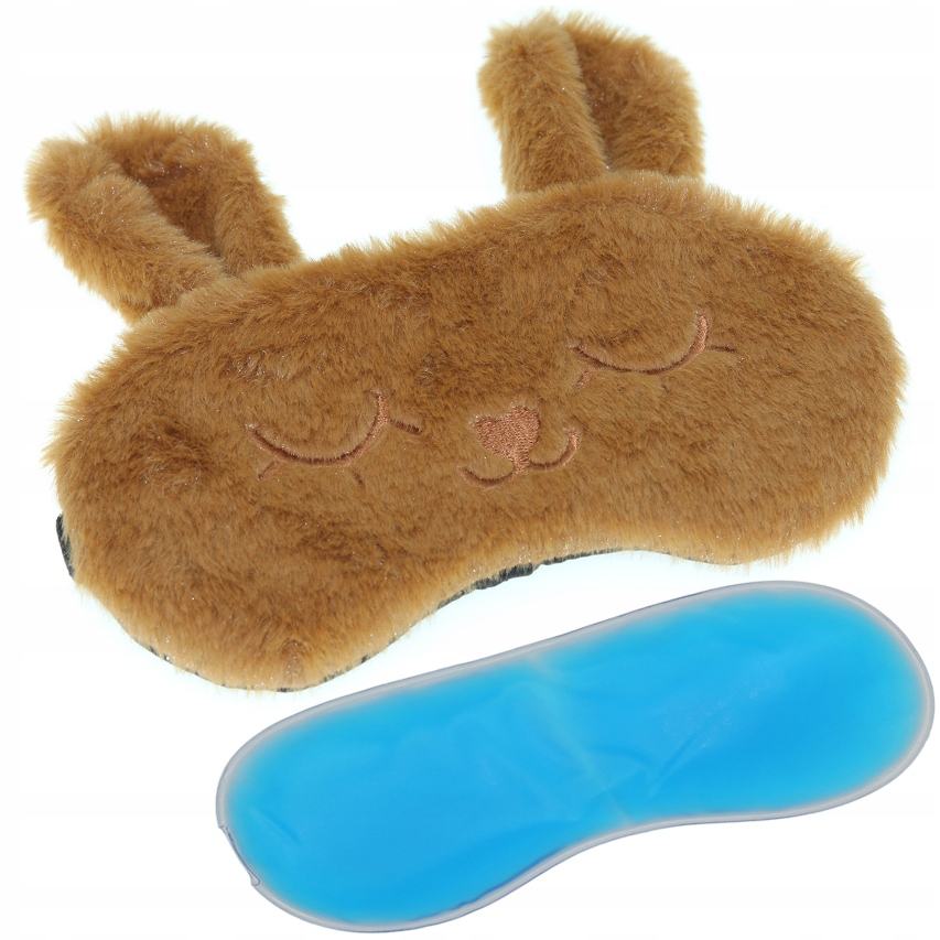 

Puchata maseczka do snu opaska na oczy Króliczek