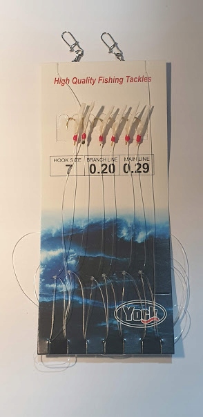 

Zestaw Śledziowy 6 x 25 cm hak 7 York 50778