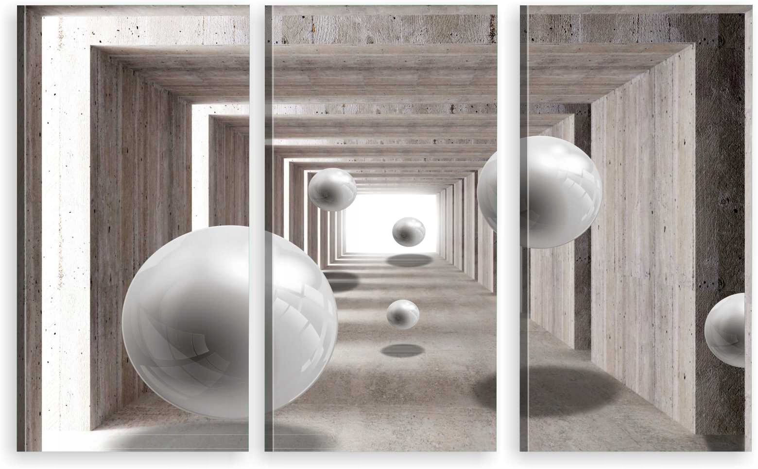 

Tryptyk Obraz Na Ścianę Geometria Kule 980 Wzorów