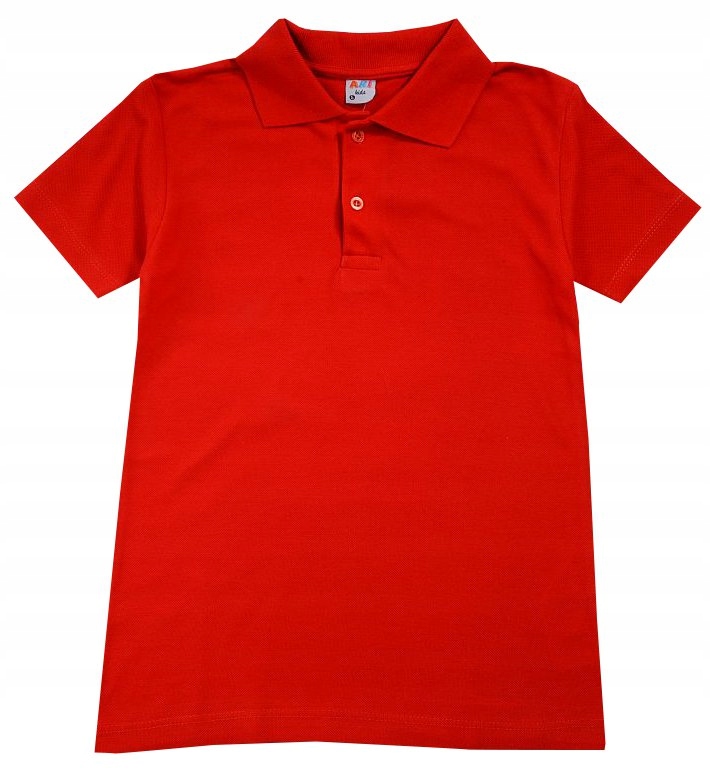 POLO POLÓWKA T-SHIRT CZERWIEŃ 140-146 J134D