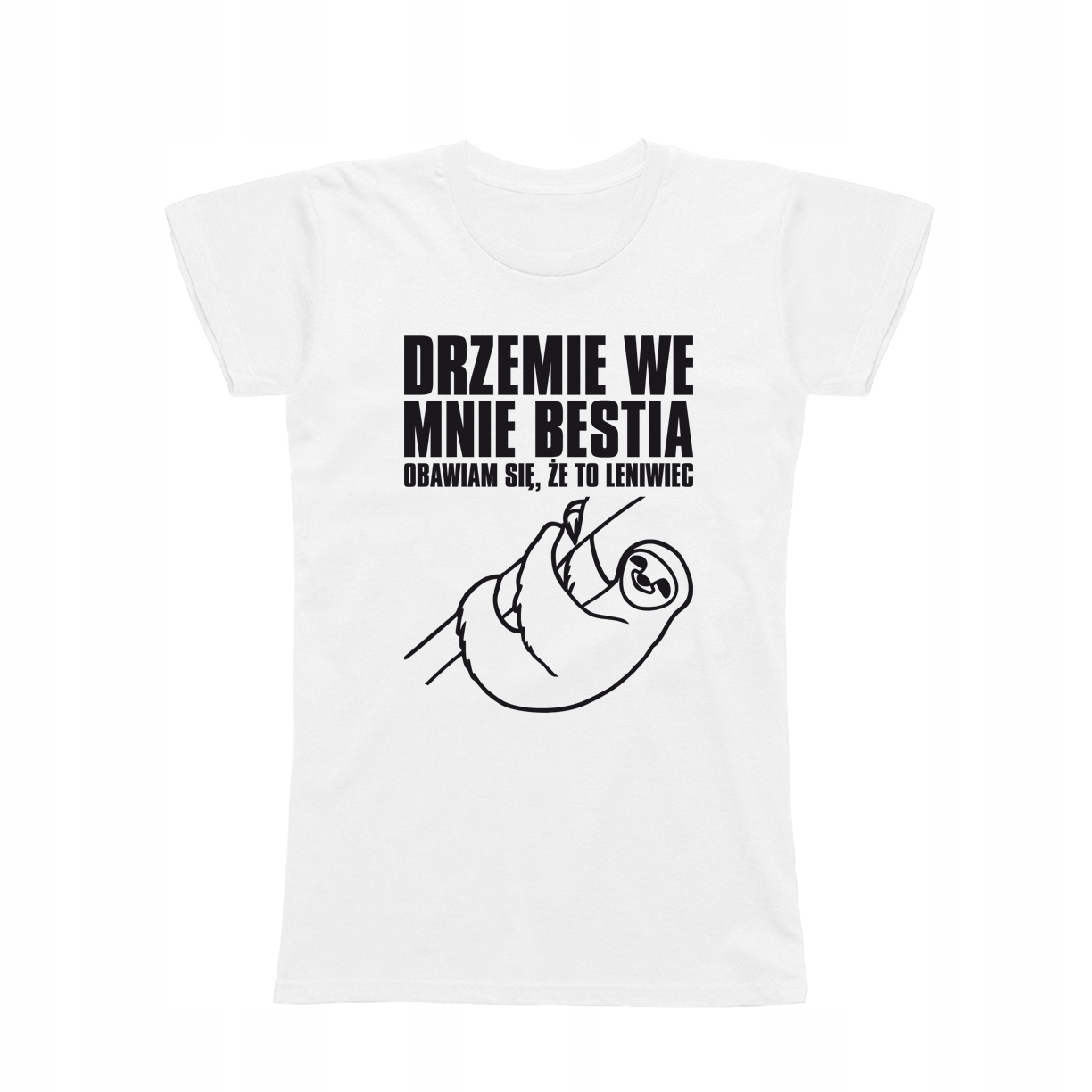 

M - Koszulka T-shirt Leniwiec Bestia Śmieszna