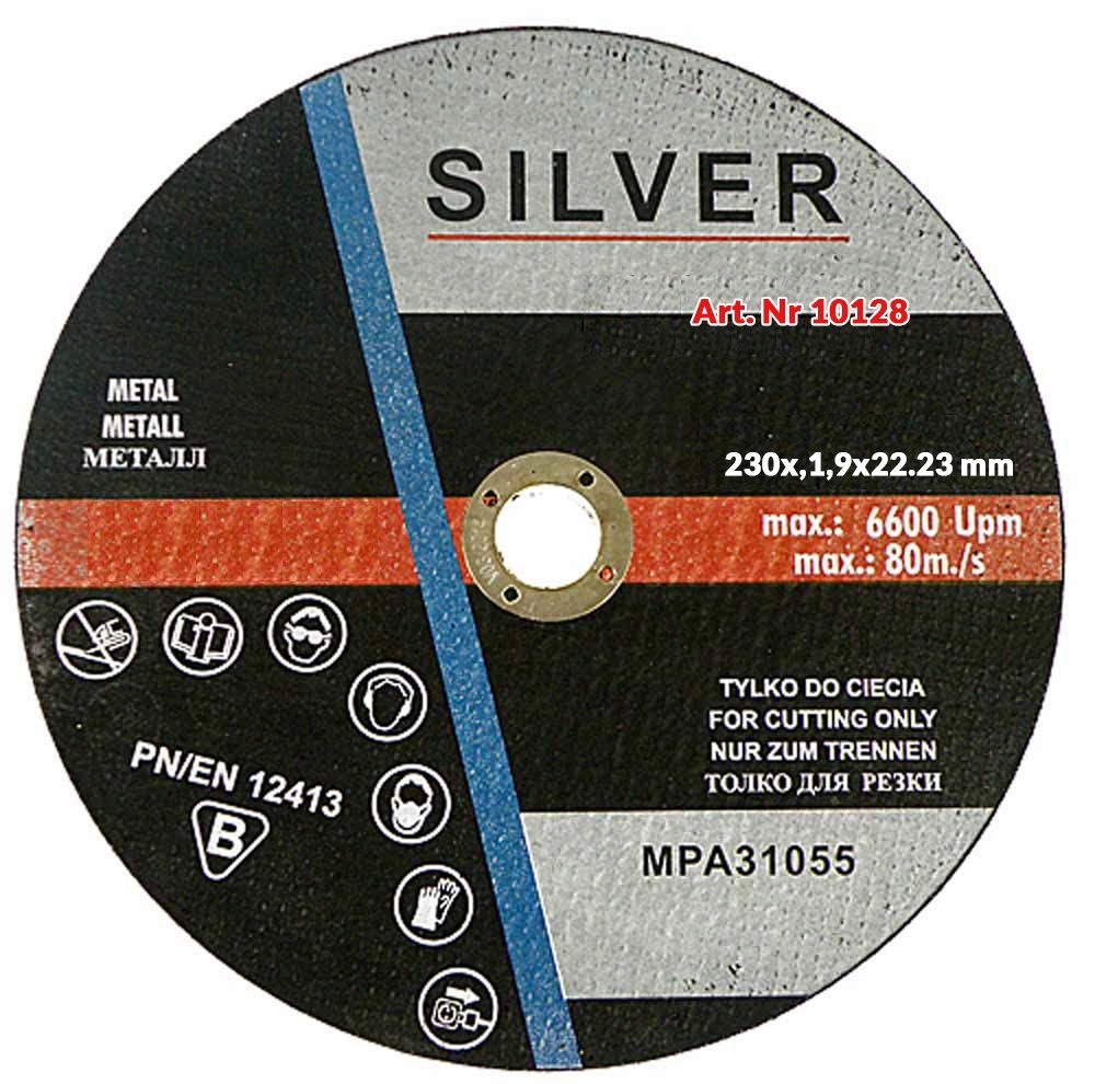 

Tarcza Do Cięcia Metalu 230 x 1,9 Silver inox