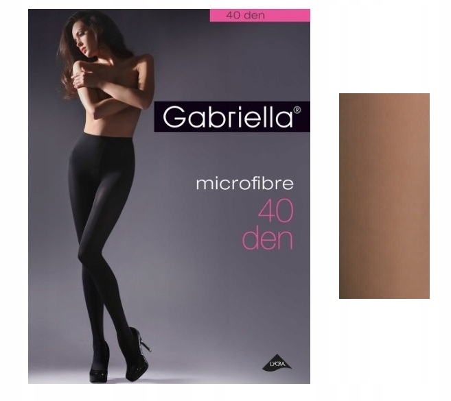 

Gabriella rajstopy microfibre den 40 Chocco 5