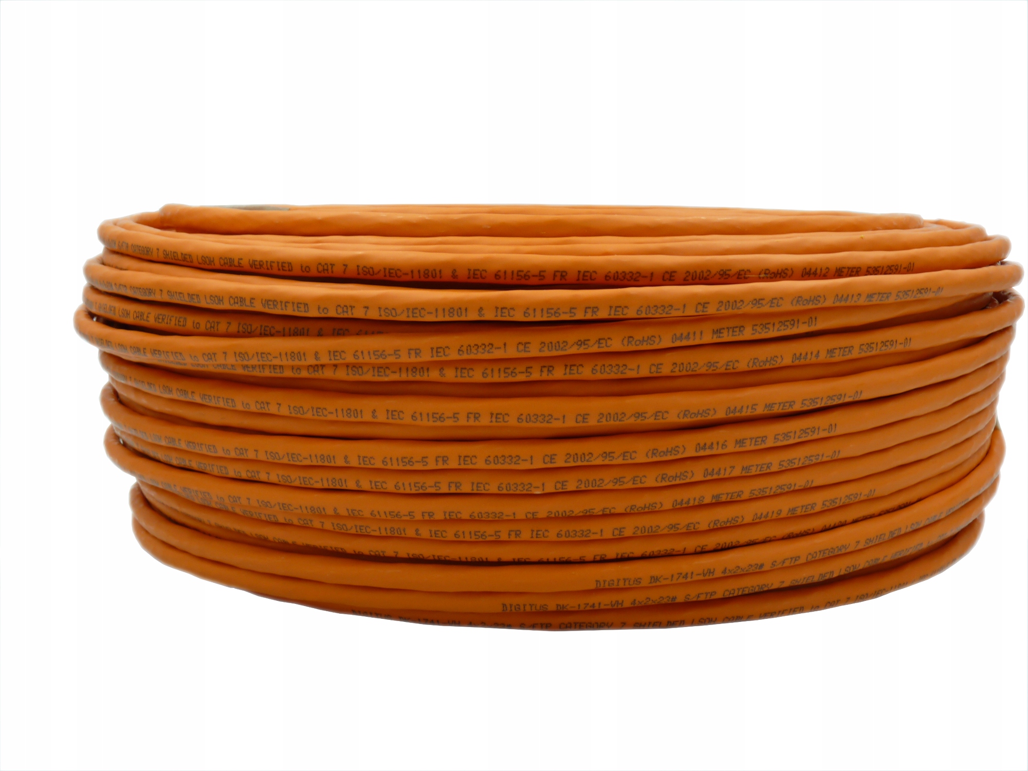 Kabel Skrętka S/ftp kat.7 drut Lsoh 50m 100% Cu