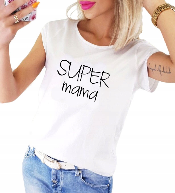 

Koszulka damska dla mamy - Super Mama Moocha