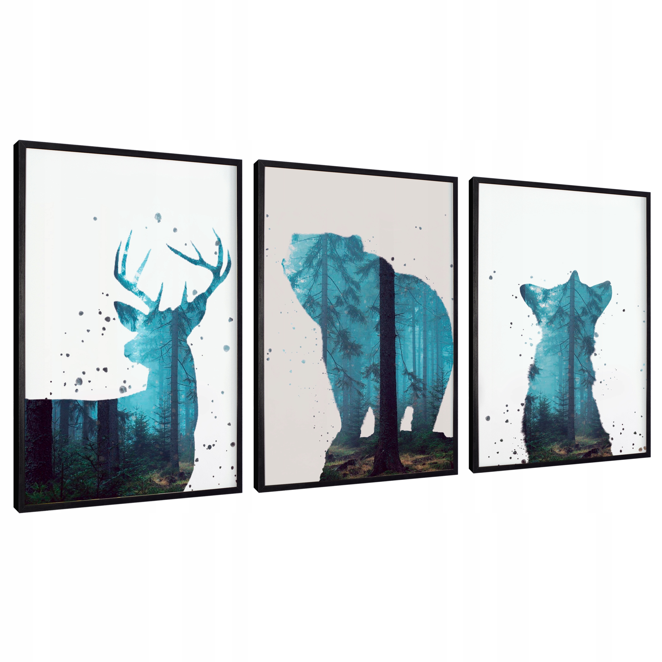 

Nowoczesne Obrazy, plakaty w ramie duże 3x 40x60cm
