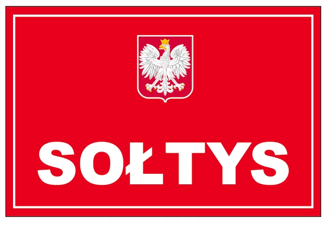 

tablica Sołtys 40x27 Tabliczka Pcv