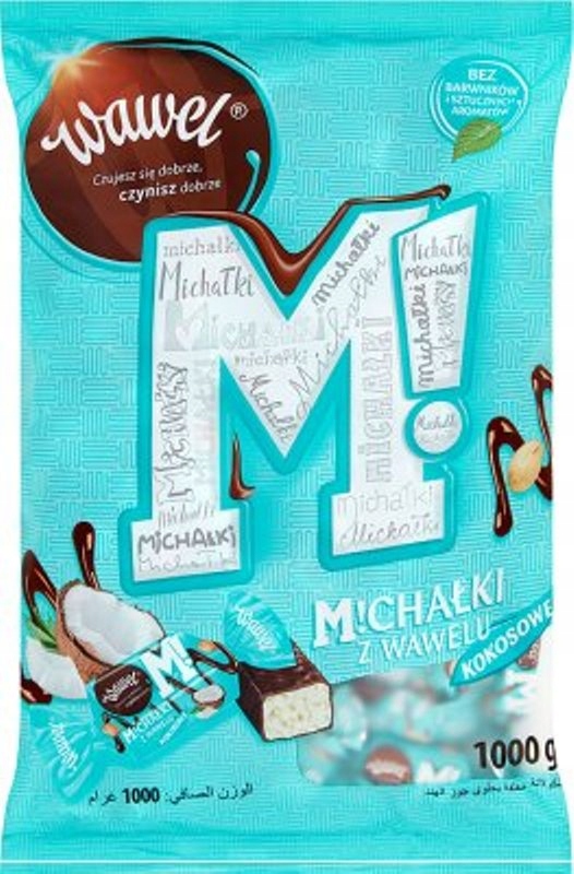 CUKIERKI MICHAŁKI KOKOSOWE WAWEL - 1KG