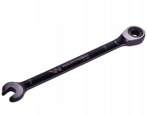 Klucz płasko oczkowy 7 mm z grzechotką Waryński