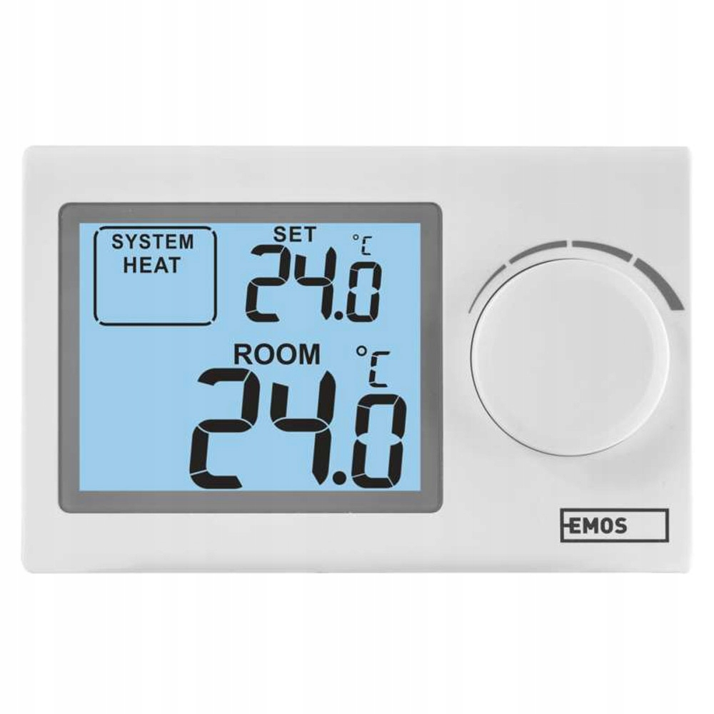 

Termostat Przewodowy 2xAAA Piec/klima 5-35°C P5604