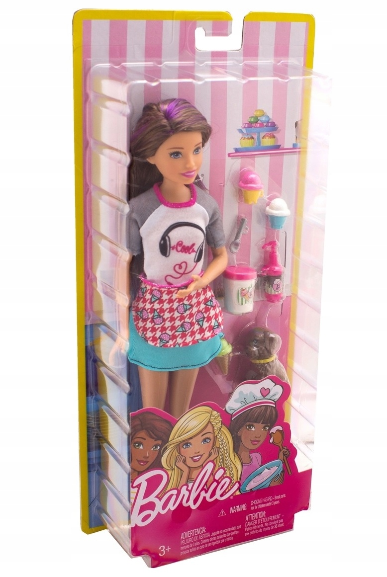 Lalka Barbie Siostra Skipper i Zwierzątko FHP62