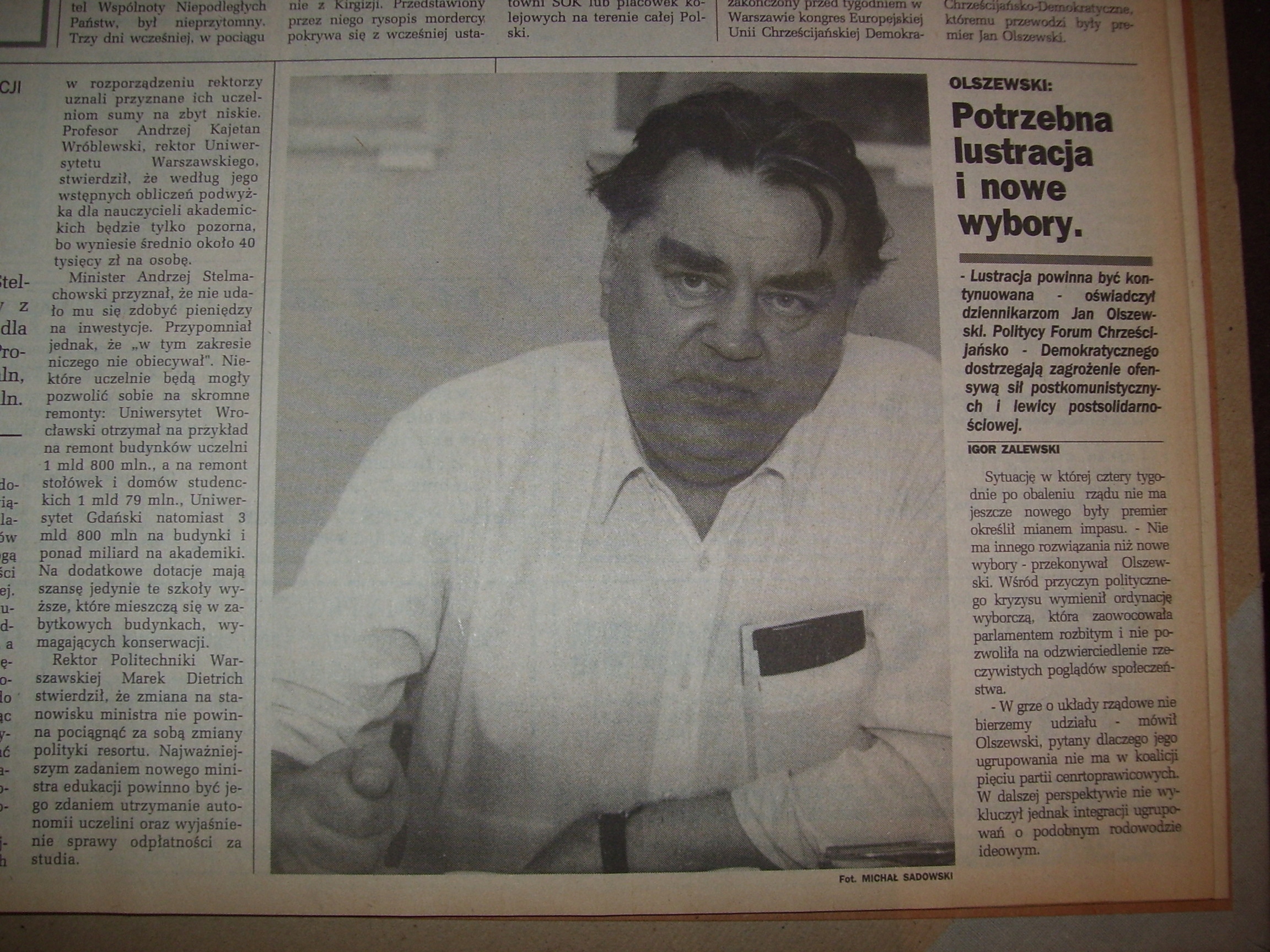 "ŻYCIE WARSZAWY" z II kw. 1992 r. Język polski