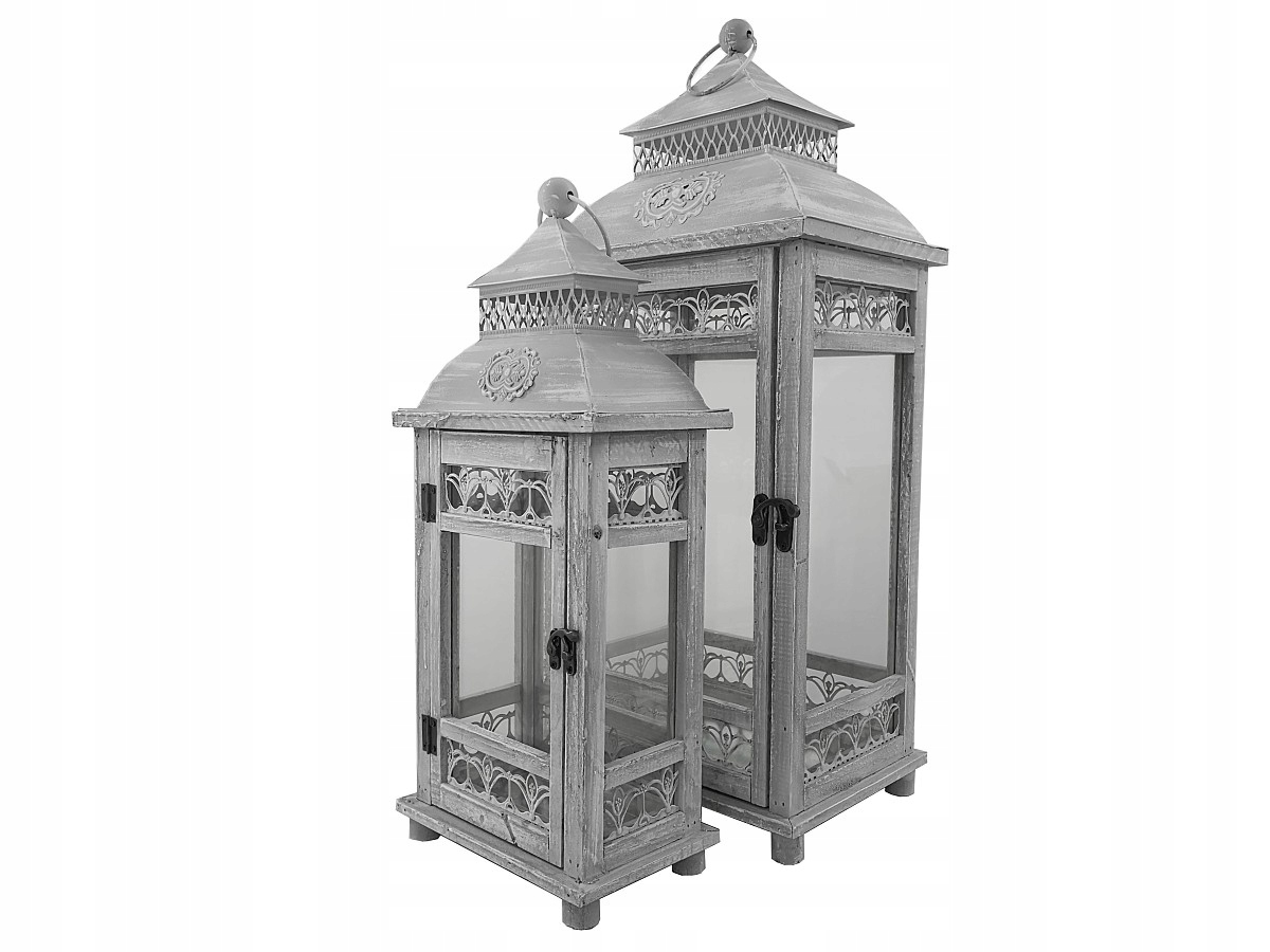 

Lampiony Drewniane Latarnie Latarnia Lampion 2w1