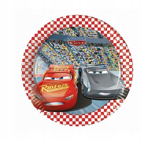 

Talerzyki papierowe Cars 3 samochody 8 szt