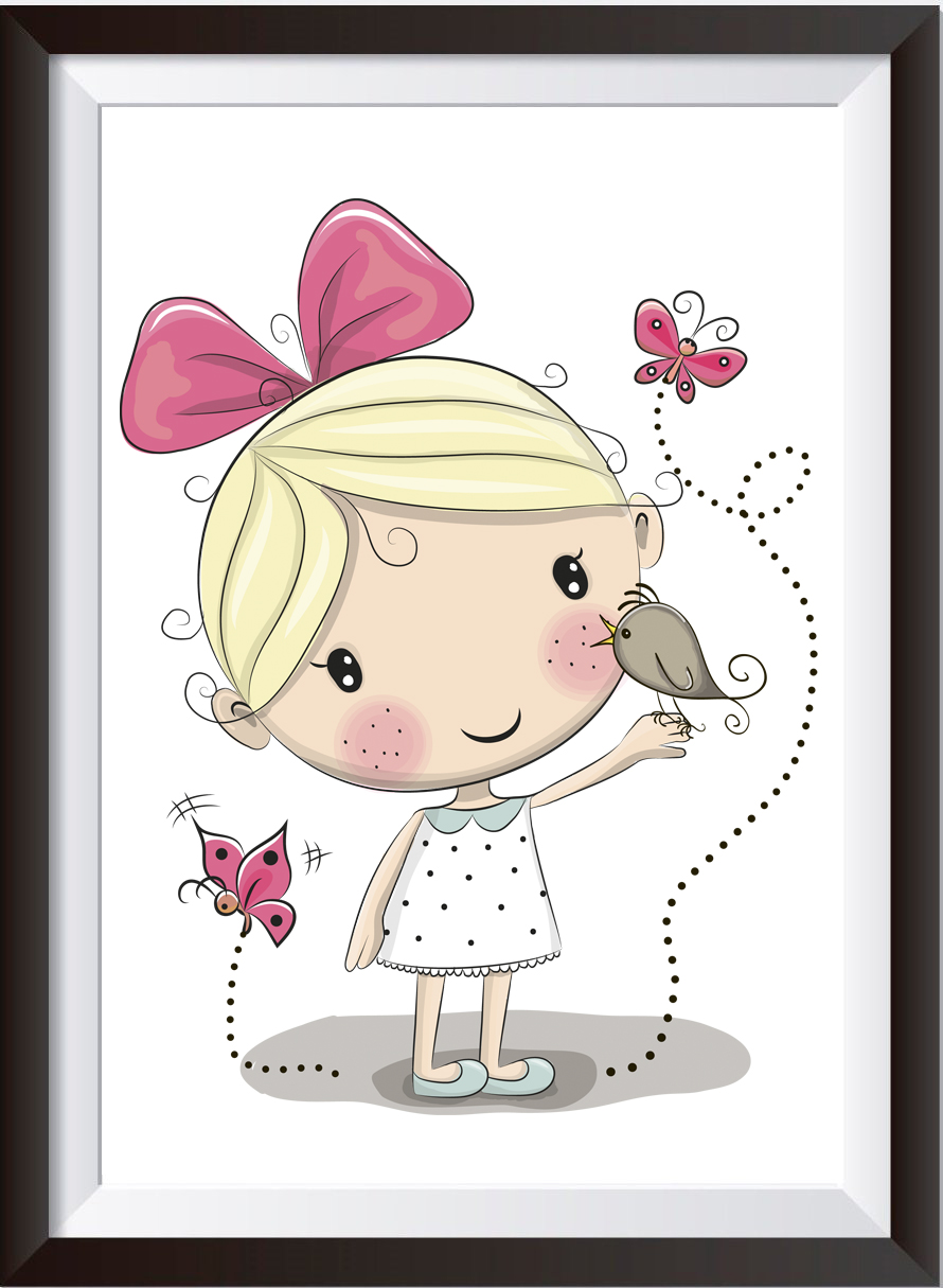 PLAKAT PLAKATY OBRAZKI DZIECI DZIEWCZYNK 3 SZTUKI A3 30,00 x 40,00 cm Płeć chłopcy dziewczynki