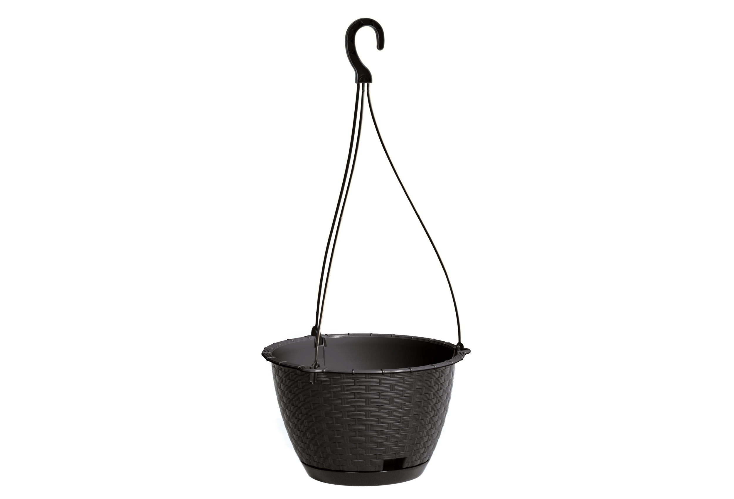 

Wisząca doniczka z podstawką Rattan 25x16cm