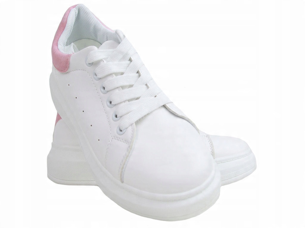 

Sneakersy Trampki Na Platformie Białe E7SP79355 39