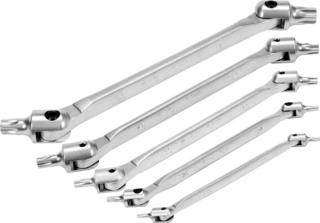 YATO ZESTAW KLUCZY TORX Z PRZEGUBEM 5SZT