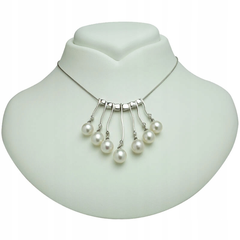 Elegantní Stříbrný Řetízek S Perlami – Náhrdelník