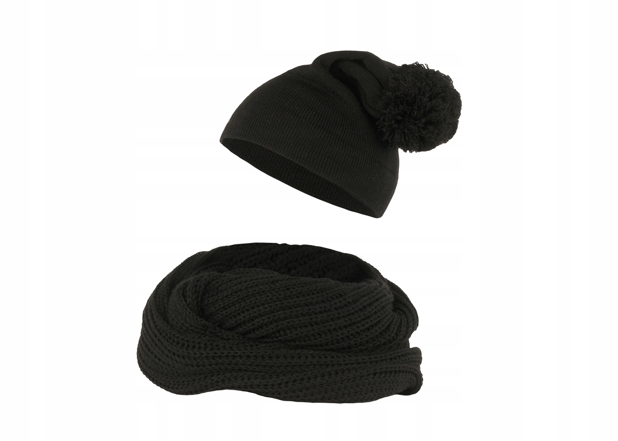 KOMPLET MĘSKI CZAPKA Z POMPONEM KRASNAL SZAL KOMIN Cechy dodatkowe pompon