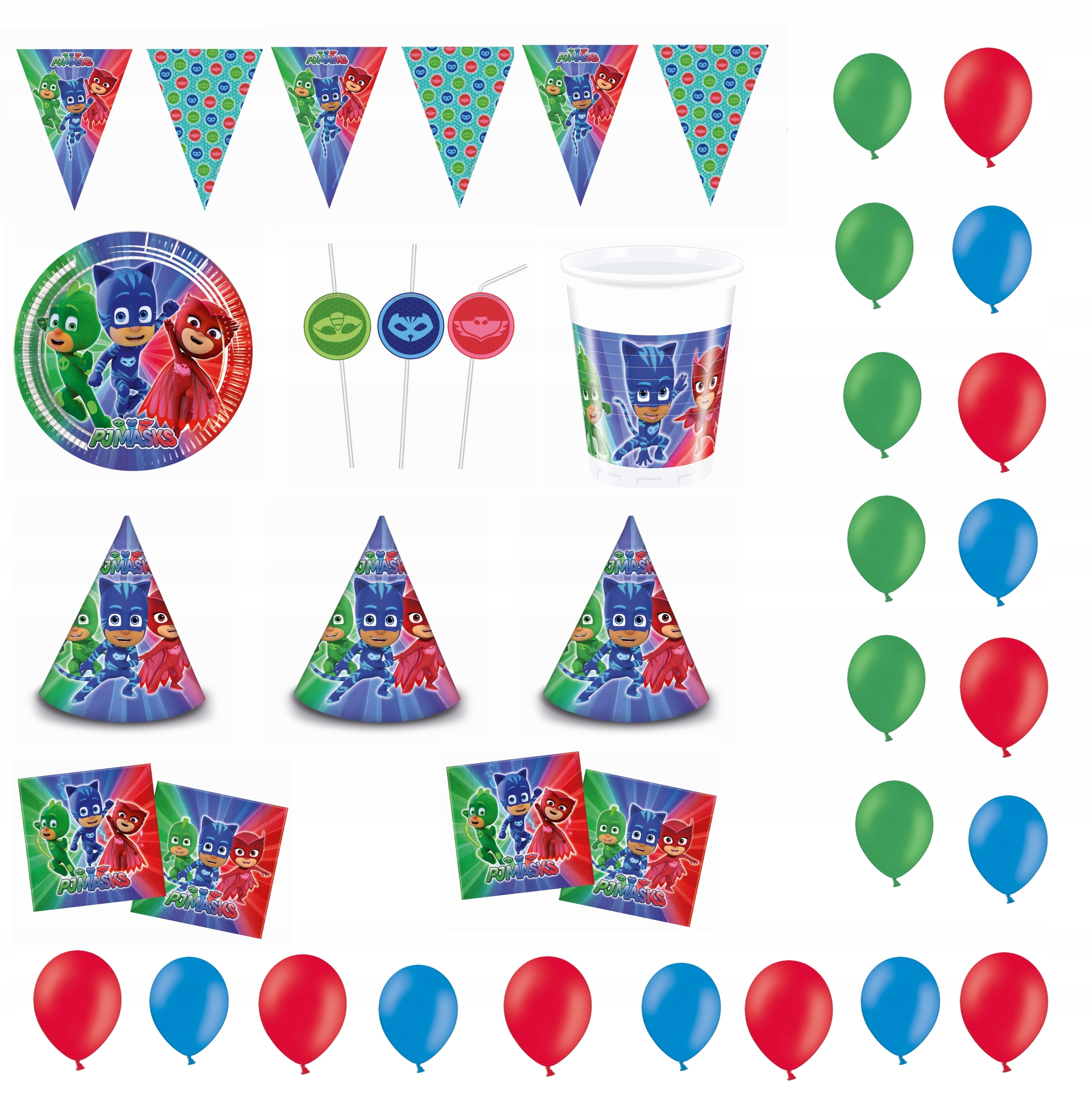 

Zestaw Urodzinowy Pj Masks Pidżamersi Kraina Bajek