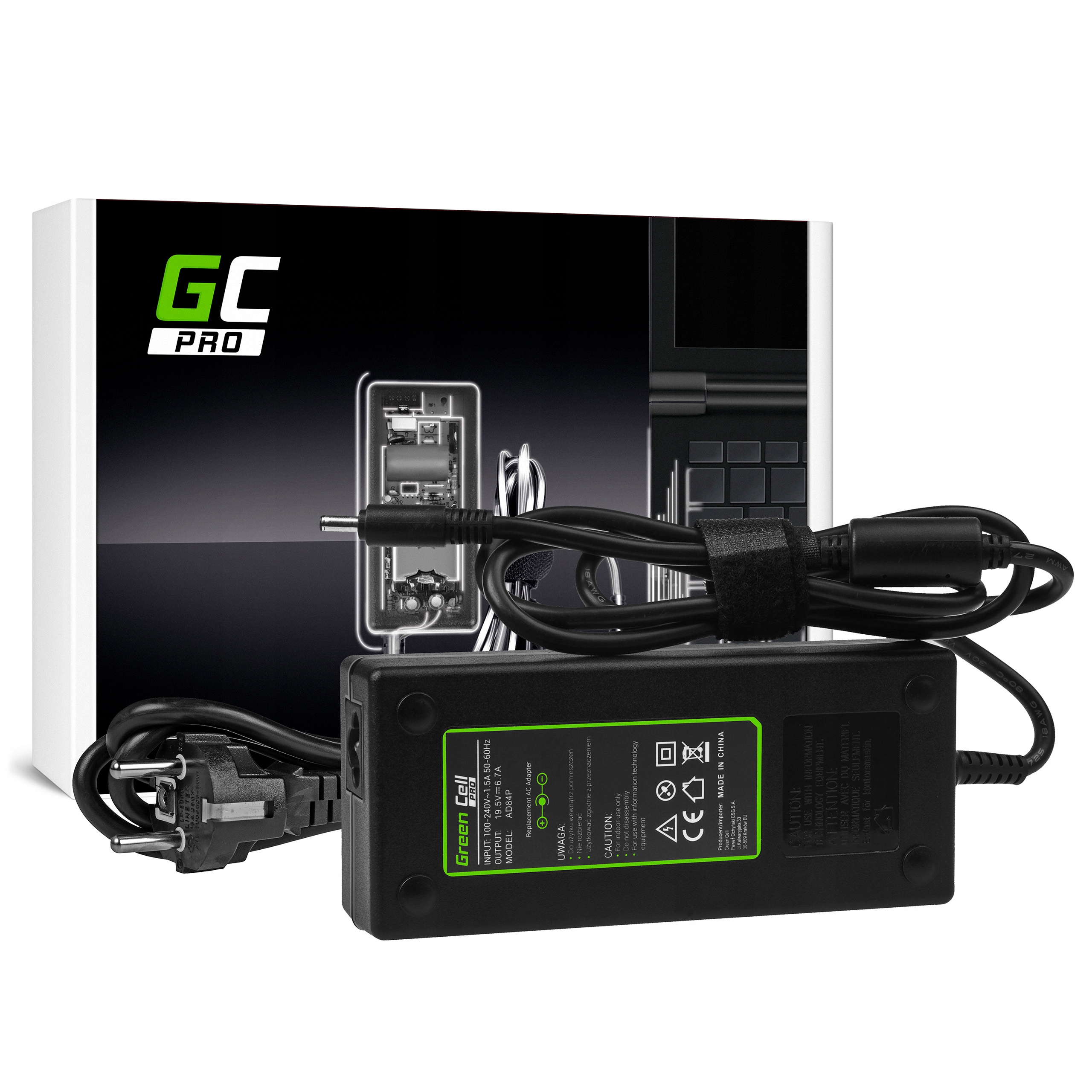 

Ładowarka do Dell 19.5V 6.7A 130W Pin 4.5-3.0mm