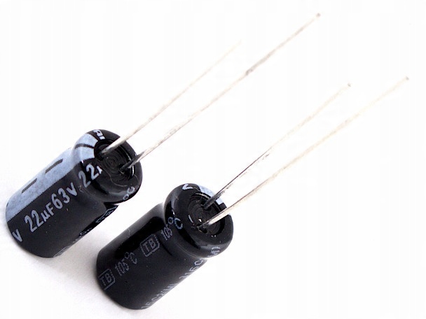 

Kondensatory 22uF / 63V 6x12mm Low Esr 105* 5SZTUK