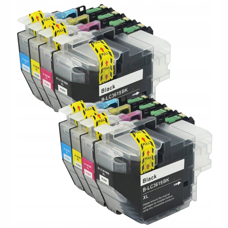 8 x Inkoust Pro Tiskárnu Brother MFC-J3930DW LC3619XL