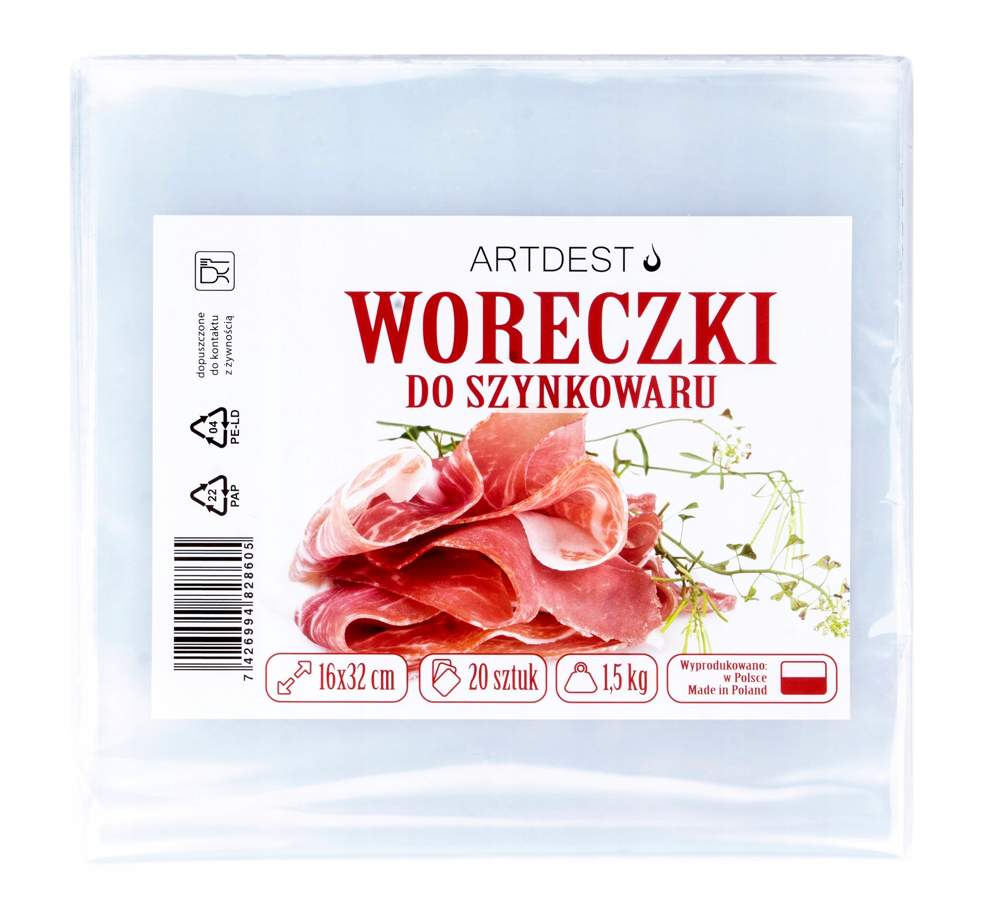 

Woreczki do szynkowara 1,5kg 16x32cm 20 szt worki