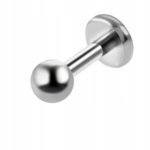 

Tytan labret 1,2x8 kulka 3mm ucho tragus chrząstka