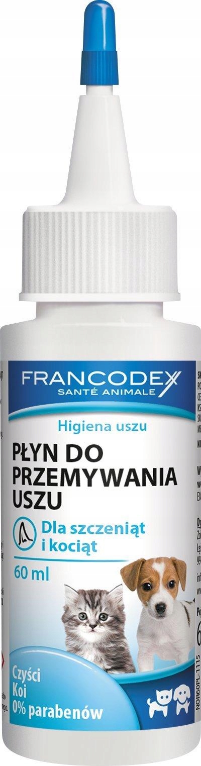 

Francodex Płyn Do Uszu Dla Kociąt i Szczeniąt 60ml