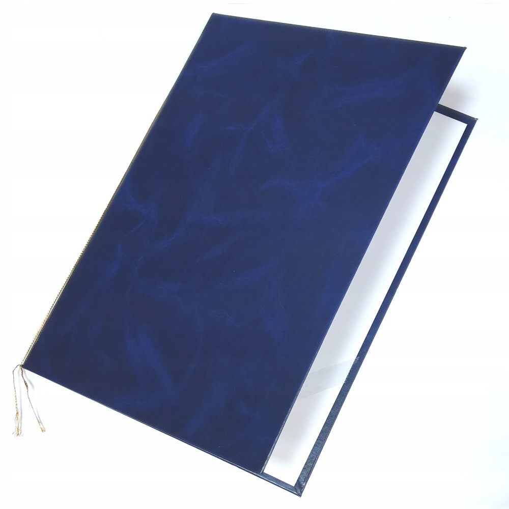 

Okładka teczka na dyplom A4 granatowa skóropodobna