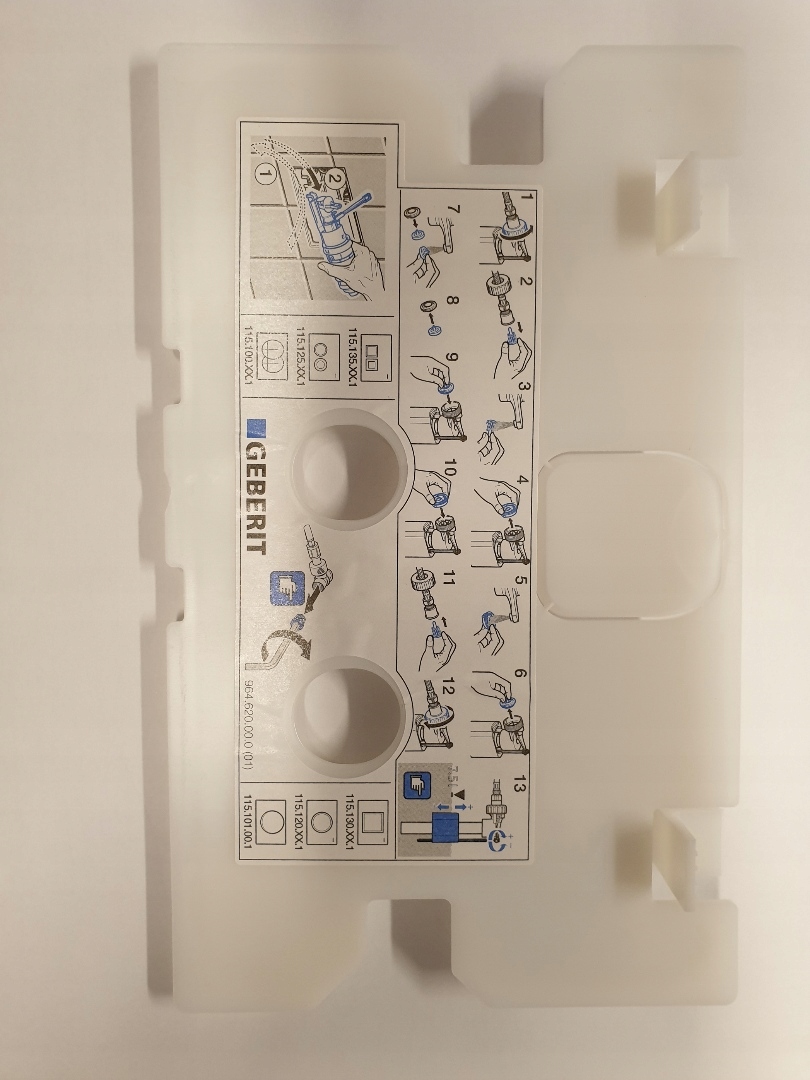 

Płytka zabezpieczająca stelaż Duofix Basic UP100