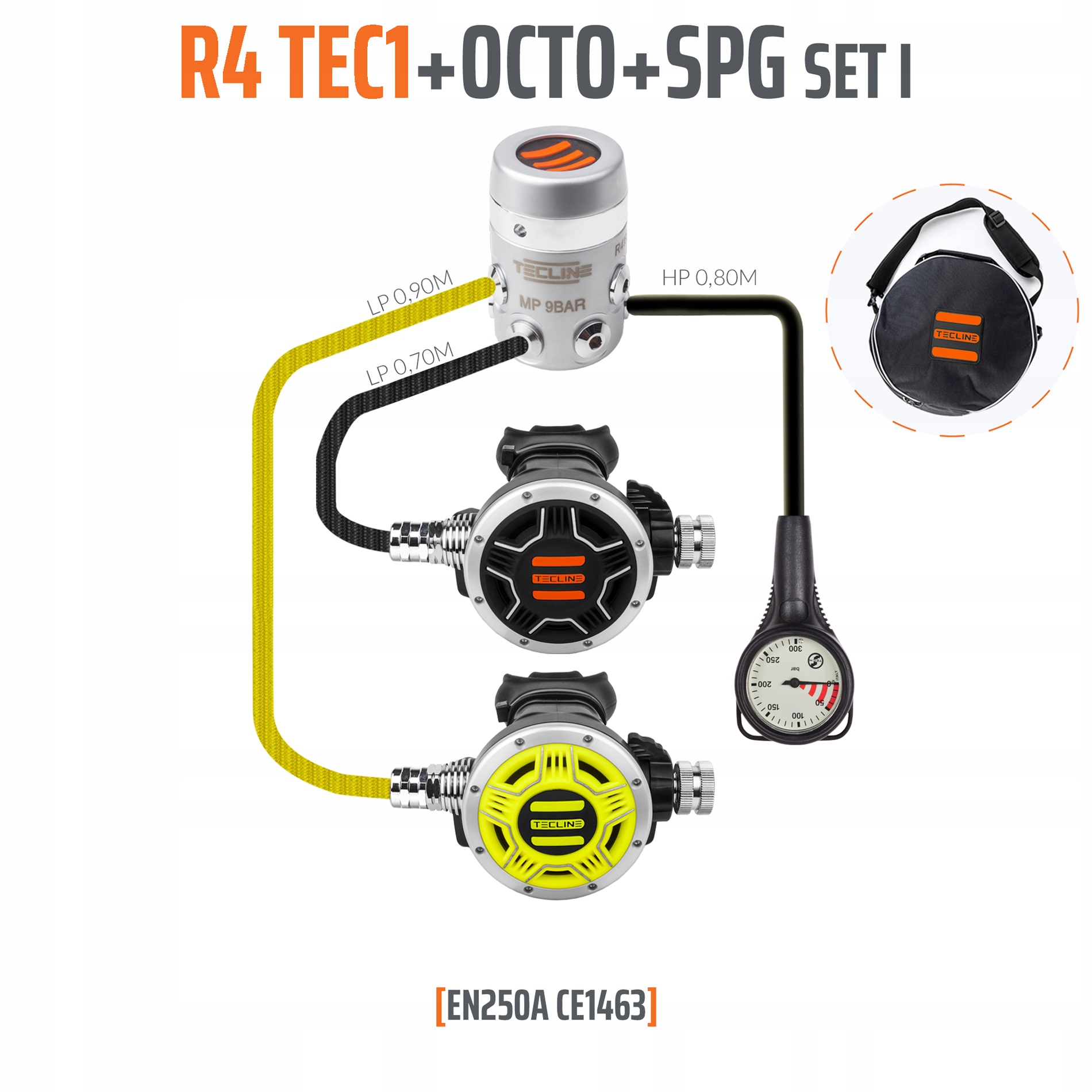 Tecline R4 TEC1 zest.1 z Octo i manometrem -EN250A